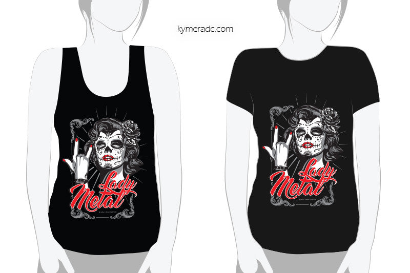 Camiseta chica LADY METAL (manga corta)