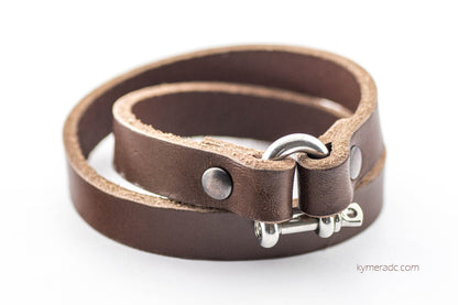 Pulsera doble TANNER Marrón