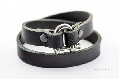 Pulsera doble TANNER Negra