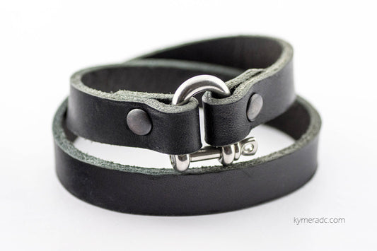 Pulsera doble TANNER Negra